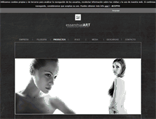 Tablet Screenshot of essenthialart.com